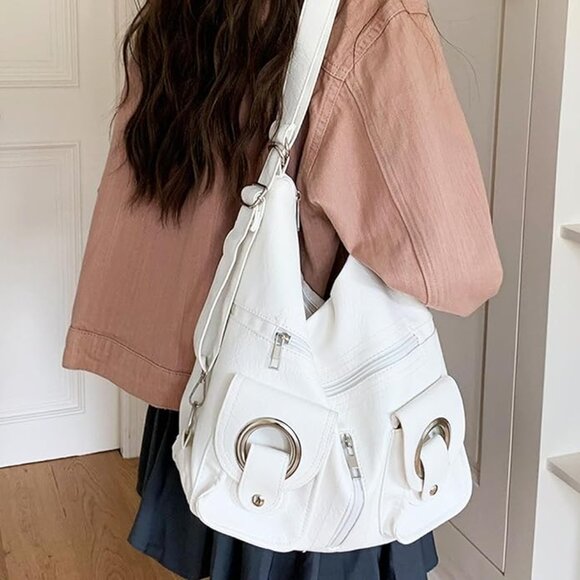Shoulder backpack woman\'s bag 26‘’x16\'\'x5.5\'\' inches Amazon.com: Shrrie Backpack Purse for Women Leather Backpack  main image 2